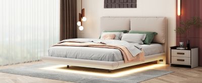 Streamdale Queen Size Platform Bed with USB Ports and Sensor Light