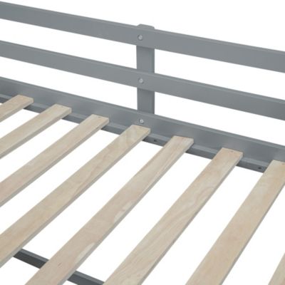 Streamdale Twin Size Low Loft Bed With Rolling Desk, Shelf And Drawers