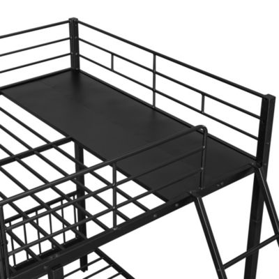 Streamdale Metal Triple Bunk Bed with Drawers and Rails
