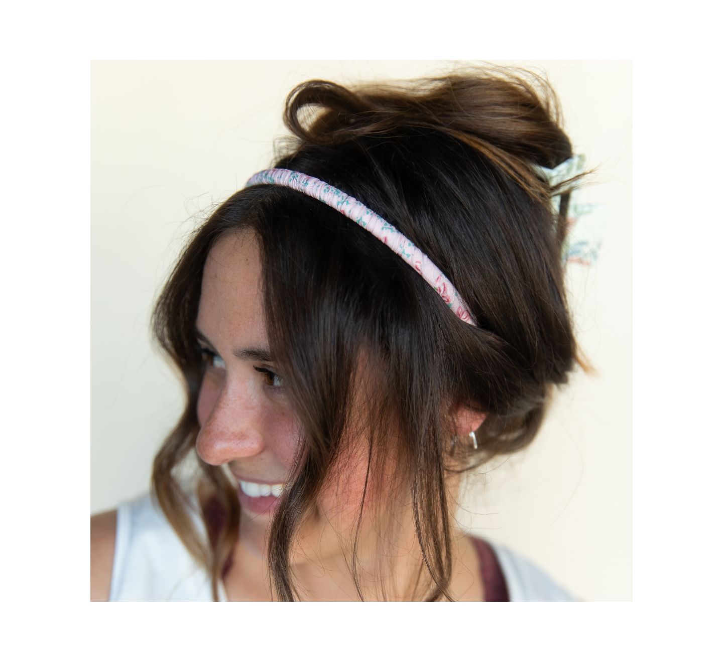 Женские аксессуары для волос Headbands of Hope Thin Floral Headband - Pink — фото 4