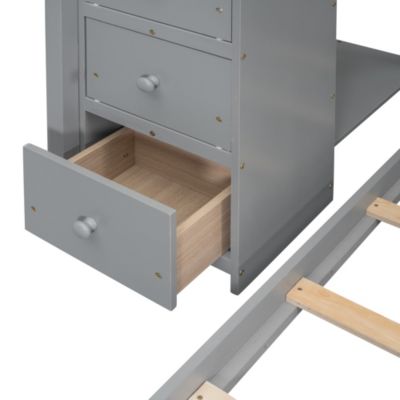 Streamdale Versatile Bunk Bed with Storage and Shelves