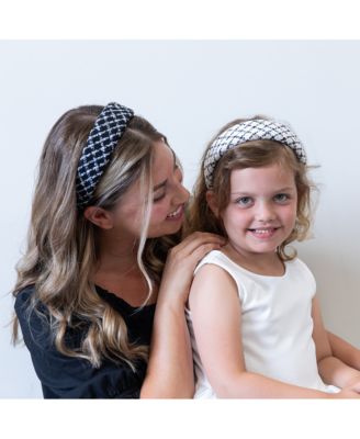 Padded Headband - Black Plaid