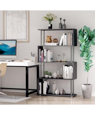 Bookshelf Bookcase Shelf Storage Wood Furniture Home Office Modern