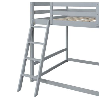 Streamdale Full Over Full Bunk Bed With Ladder, Slide And Shelves