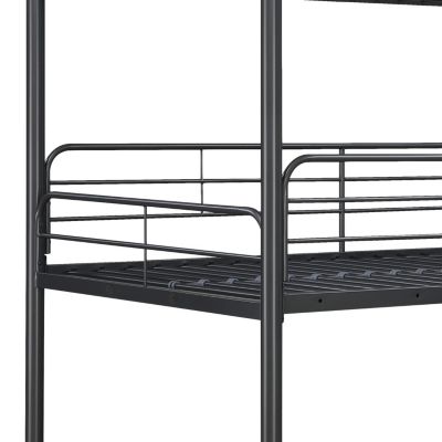 Triple Bunk Bed, Twin/Twin/Twin, Black