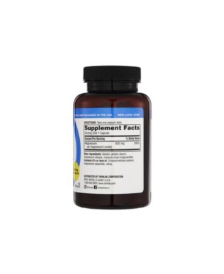 Magnesium Caps - High Absorption Magnesium Supplement - Magnesium Capsules for Stress Relief, 420 mg, 100 Count 2 Pack