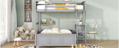 Twin Over Full Bunk Bed With