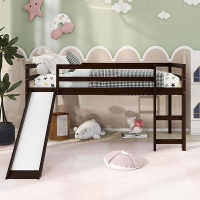 Streamdale Loft Bed With Slide, Multifunctional Design, Twin