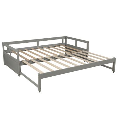 Streamdale Extending Daybed With Trundle, Wooden Daybed With Trundle Twin