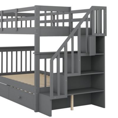 Streamdale Stairway Bunk Bed with Twin Trundle