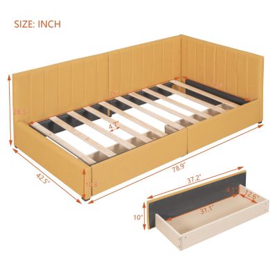 Streamdale Twin Sofa Bed with Storage Drawers