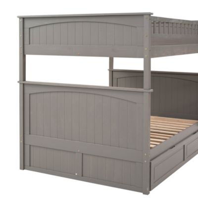 Streamdale Gold Full-Over-Full Bunk Bed with Twin Trundle