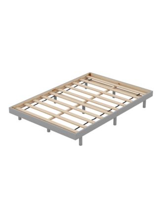 Modern Design Full Floating Platform Bed Frame For Grey Color