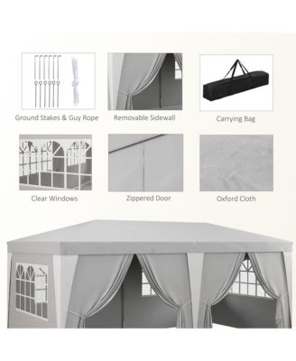 EZ Pop-Up Canopy Tent Spacious 16x16' with Adjustable Height and Included Carry Bag