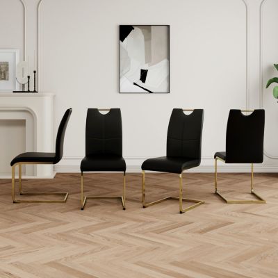 Streamdale Faux Leather Dining Chairs Set of 4