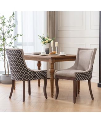 Modern Dining Chair with Hand-Crafted Slot Seam Backrest