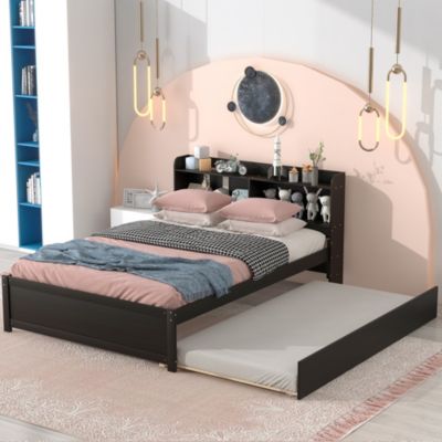 Streamdale Full Bed With Trundle, Bookcase