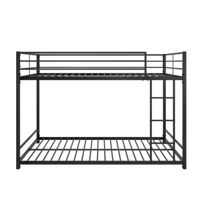 Streamdale Full Over Full Metal Bunk Bed With Guard Rails
