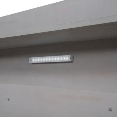 LED Platform Bed with Storage Headboard