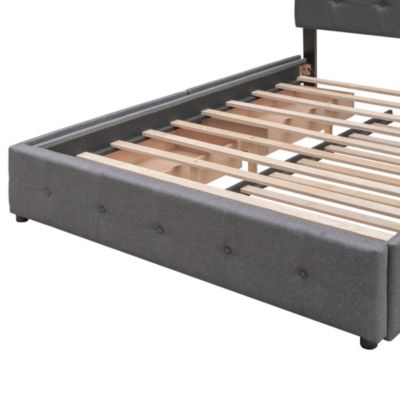 Streamdale Queen Upholstered Bed with 2 Drawers and Twin XL Trundle