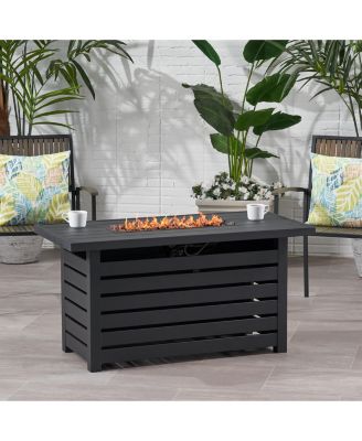  Propane Fire Pit with Built-In Tank Hidden for Outdoor Gatherings