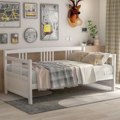 Twin Size Modern Solid Wood Daybed, Multifunctional Bed Frame
