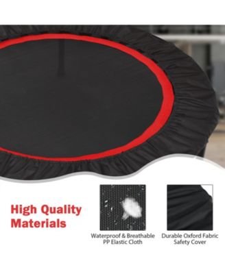 Foldable Fitness Rebounder with Adjustable Resistance Bands for Home Workouts