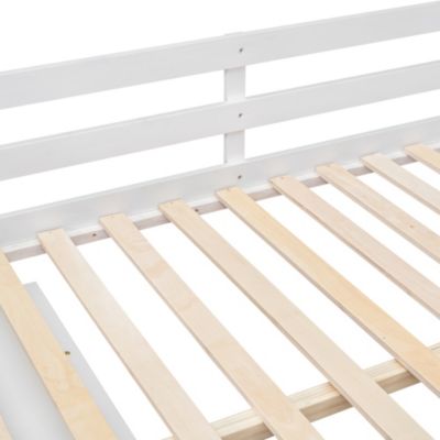 Streamdale Loft Bed with Desk, Drawers, Stairs, Shelves