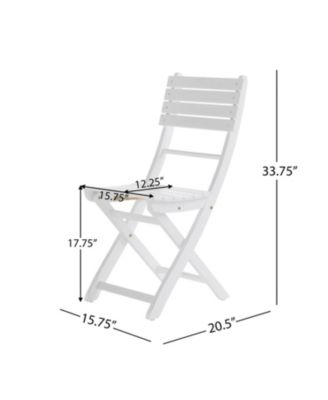 Streamdale Acacia Wood Folding Dining Chairs for Backyard Hosting