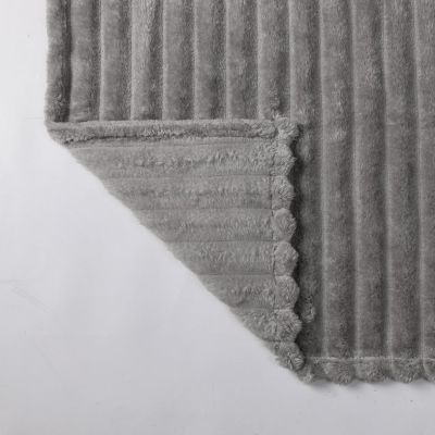 Modern Lux Ultra Soft & Plush Ribbed Accent Throw Blanket - 50 in. W x 60 in. L - Sage