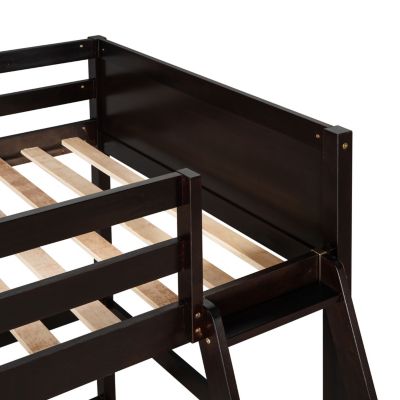 Streamdale Solid Wood Twin Size Loft Bed With Ladder