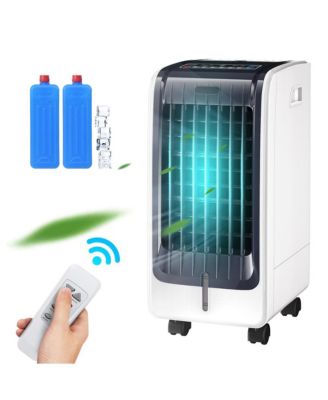 110V Portable Cooling Evaporative Fan with 3-Speed and 8H Timer Function