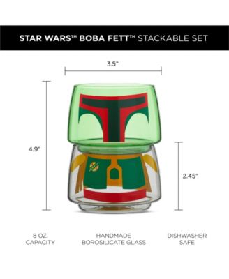 Star Wars Stackable Character Collection Boba Fett Drinking Glasses