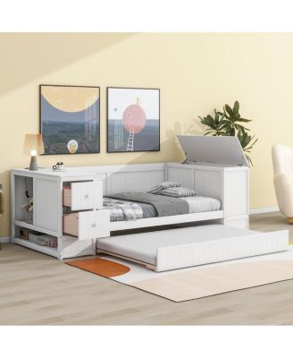 Streamdale Twin Daybed with Storage, Trundle & Charging