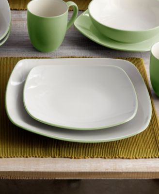 Colorwave Square Dinner Plates, Set of 4