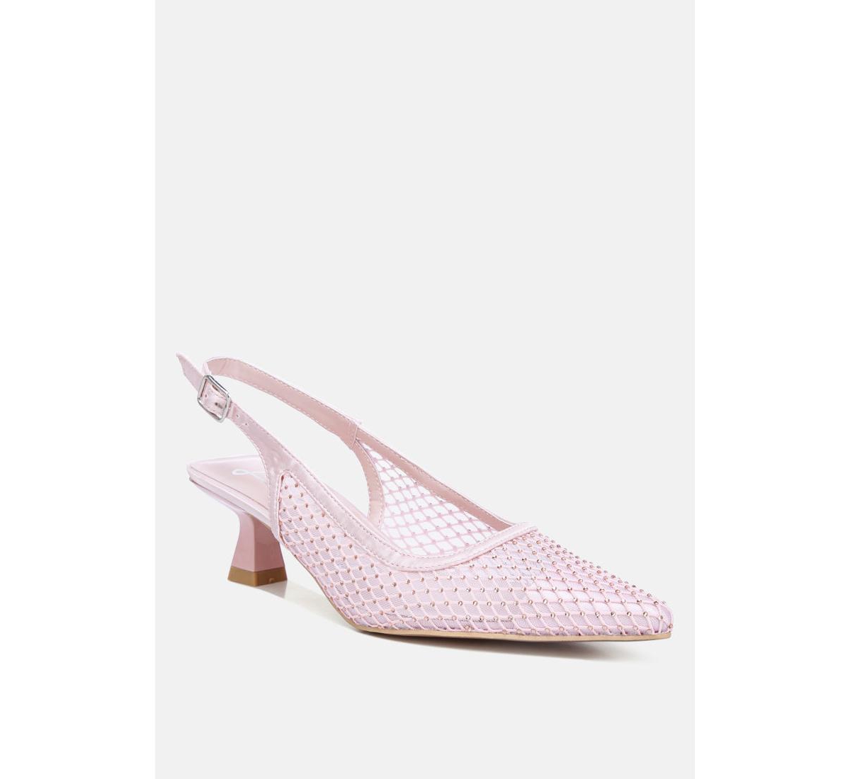 Siev rhinestone slingback mules