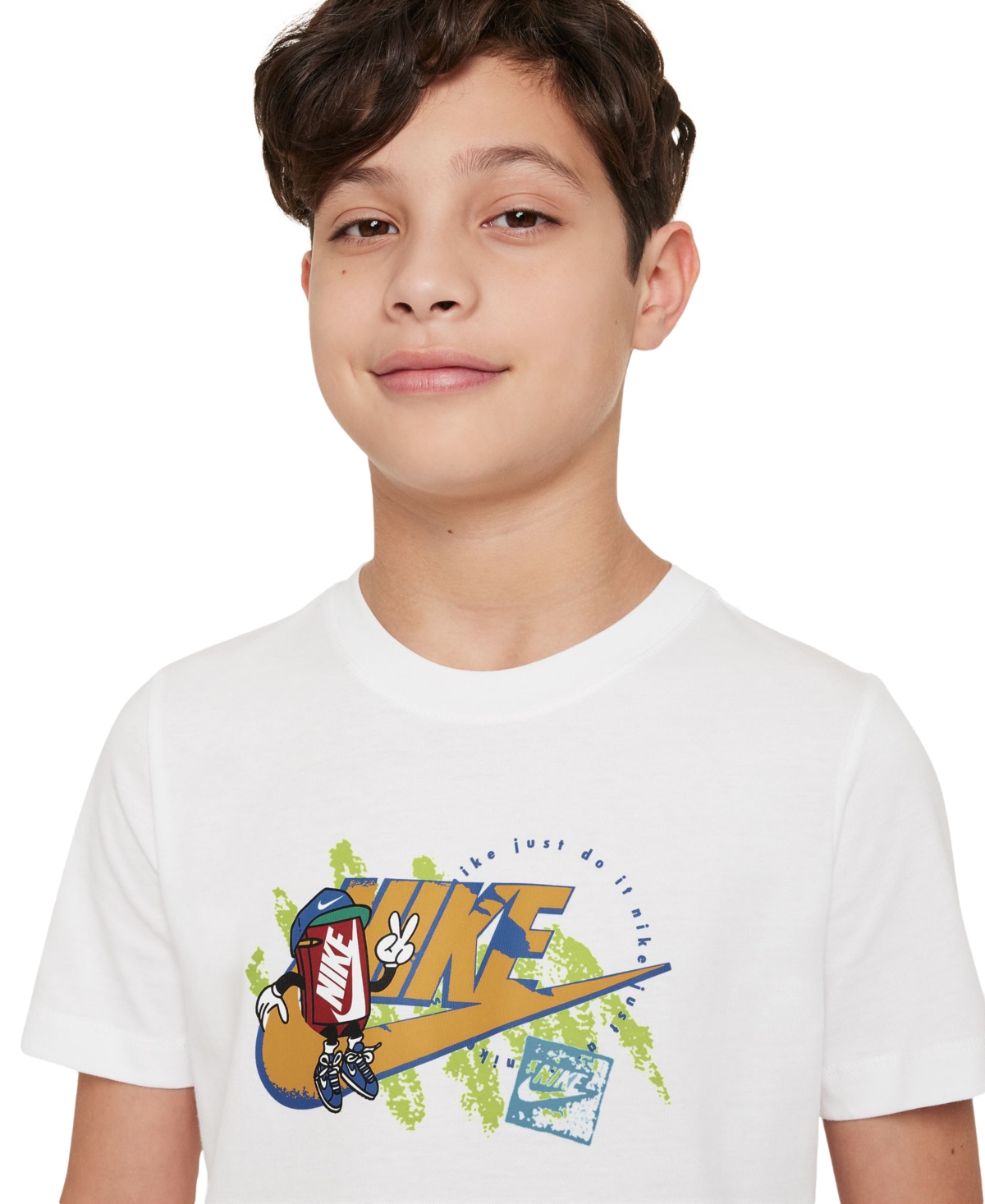 Nike Big Kids Sportswear Cotton Logo Graphic T-Shirt