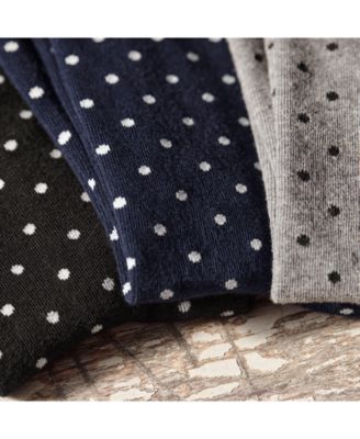 Men's 3-Pk. Classic Dot Dress Socks