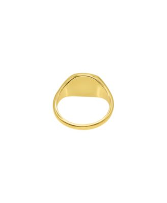 Gold Square Face Signet Pinky Ring