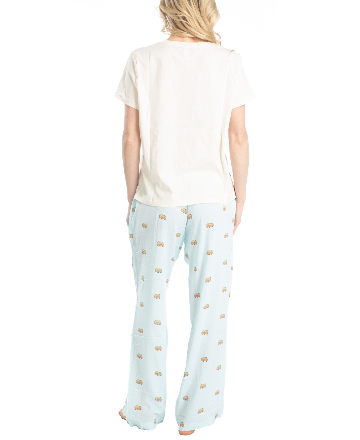 OCEAN PACIFIC WOMEN'S VIBES T-SHIRT/VOILE PANT 