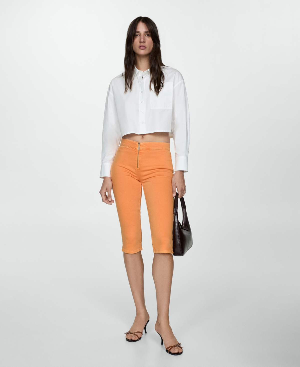 Mango Women's Capri Slim-Fit Jeans