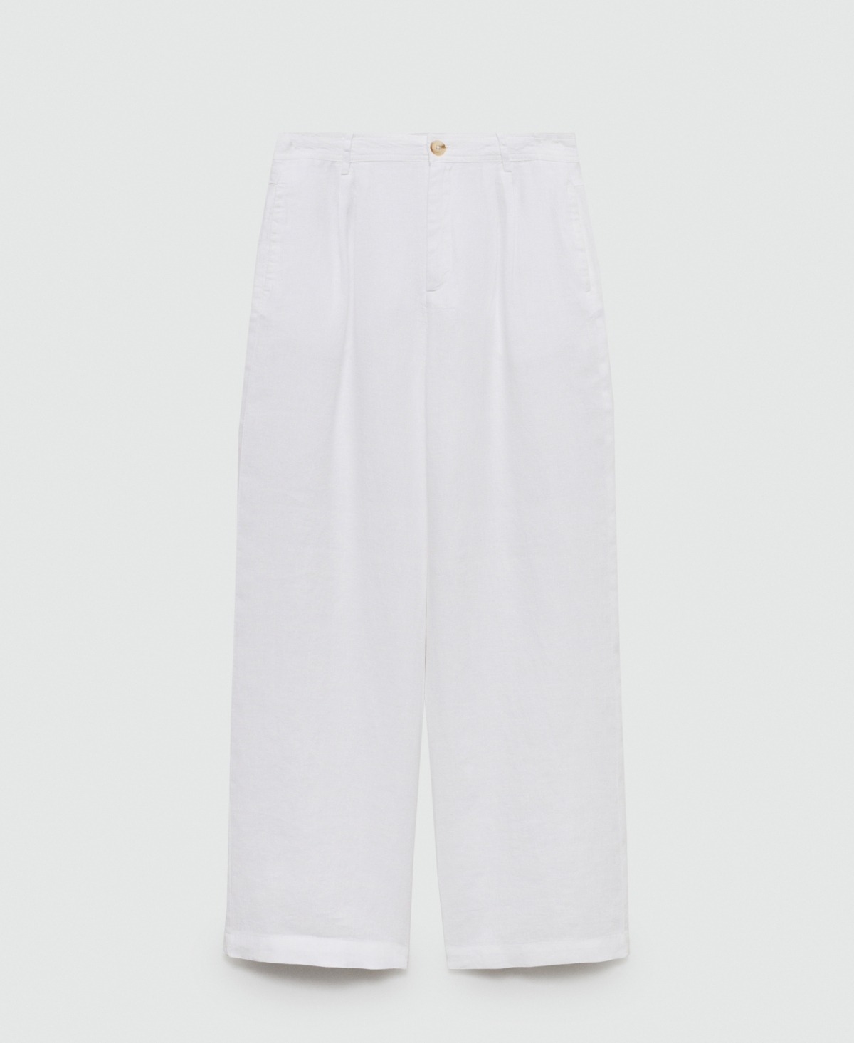 Mango Women's Darts Detail Linen Trousers