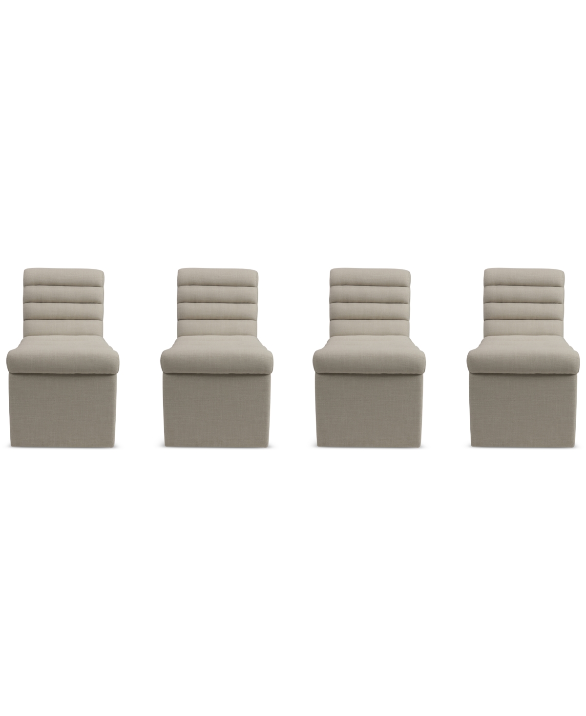 Macy's Clave 4-pc. Dining Chair Set, Created For  In Linen