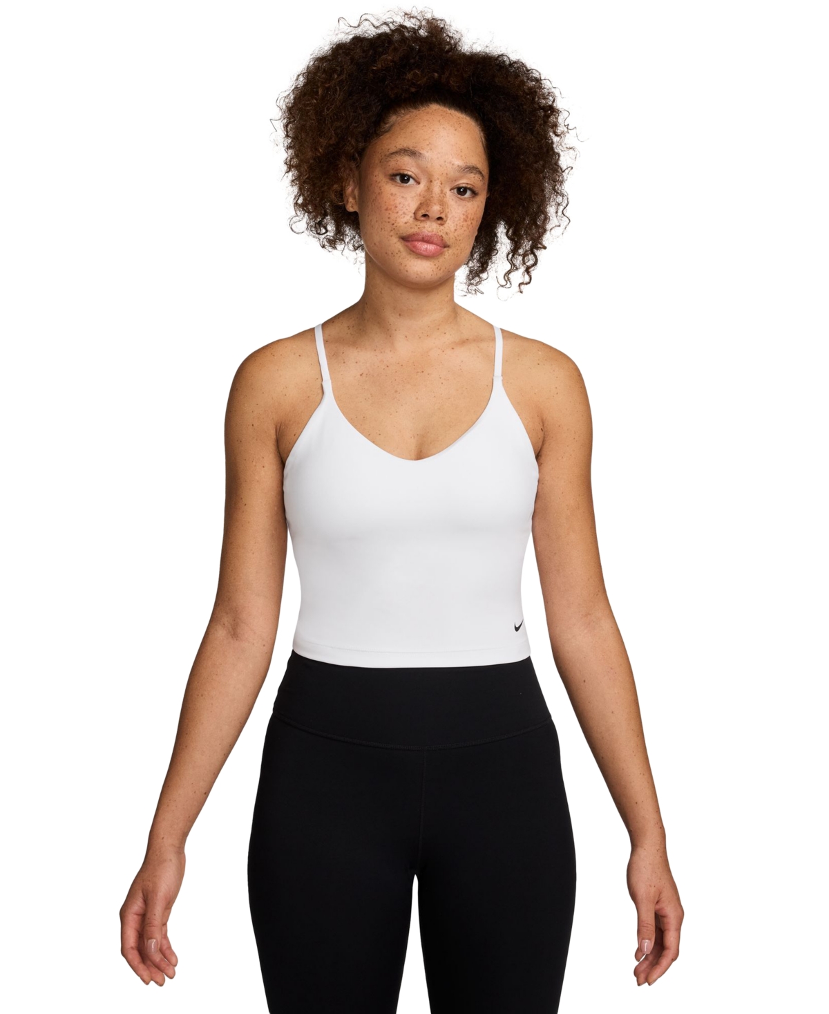 Women's Indy Light-Support Built-In Bra Tank - Black/white