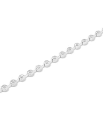 Diamond Bezel Tennis Bracelet (1/2 ct. t.w.) in Sterling Silver or 14k Gold-Plated Sterling Silver, Created for Macy's