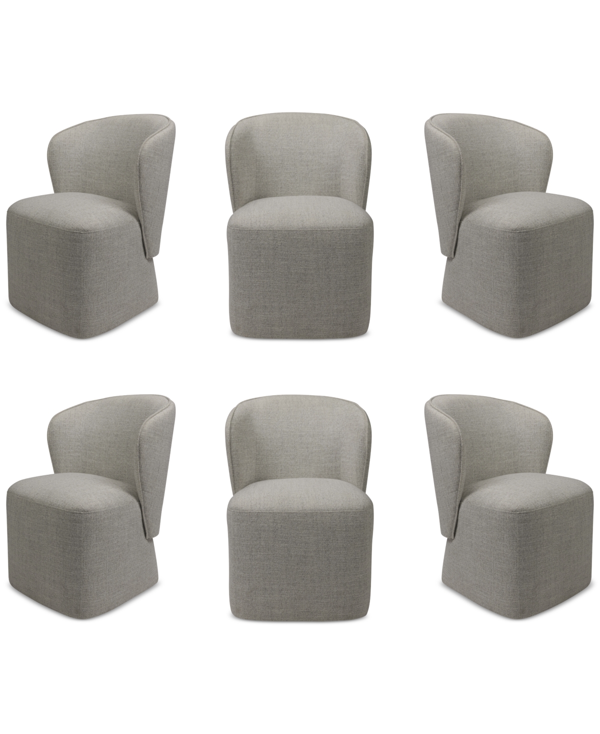 Macy's Dimova 6-pc. Dining Chair Set, Created For  In Cloud