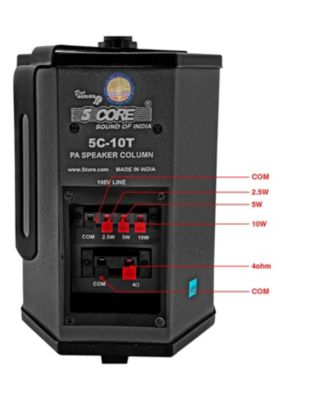 Outdoor Speakers Stereo In Wall 100W Peak Passive Home Audio System