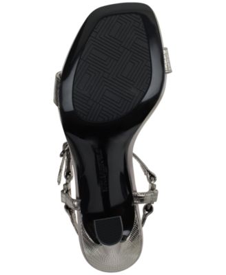 Cybil High-Heel Square-Toe Sandals