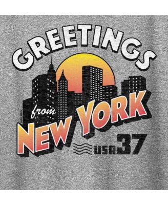 Greetings From New York Plus Size Graphic T-Shirt