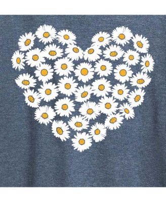 Daisy Heart Plus Size Graphic T-Shirt